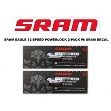 SRAM Eagle Rainbow PowerLock Chain Connector 12-speed Chain Link w/SRAM DECAL - Available in 2-PACK and 4-PACK - B07D4MWZQB